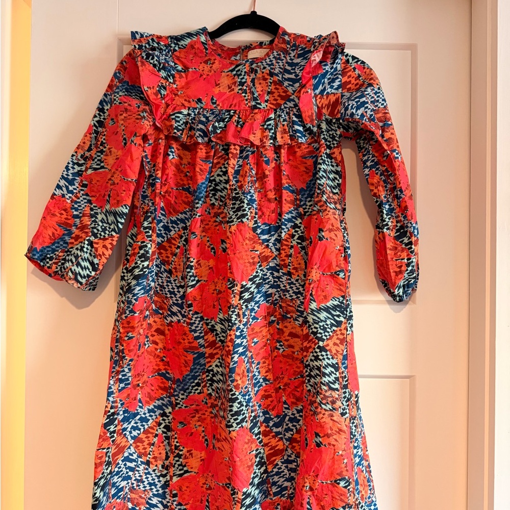 Vibrant Floral Kids Dress